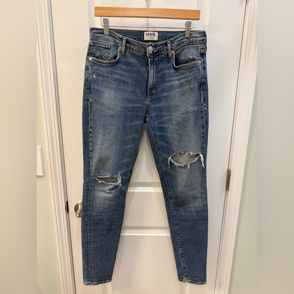 AGOLDE Sophie Distressed Skinny Jeans